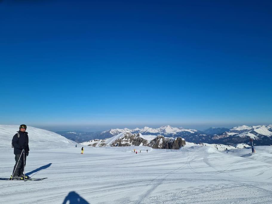 Appartement Montagne La Vallee Verte Coeur Station Hirmentaz Bellevaux Exteriér fotografie